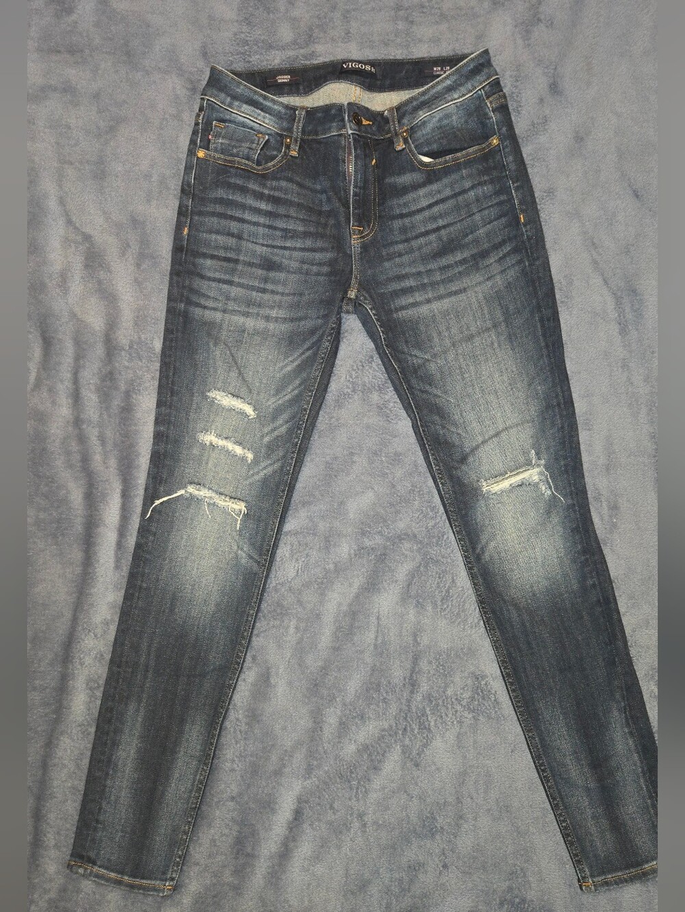 Vigoss Jagger Skinny Classic Fit Ripped Jeans